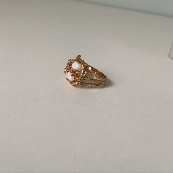 NEW vintage cocktail ring Opal Twig Branch - Picture 8 of 14